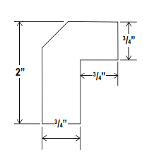 Accessories - Angle Light Trail Molding - White - Shaker