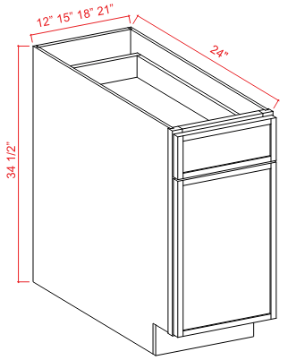 Accessories - Base Cabinet Front Face Sample - White Oak - Slim Shaker